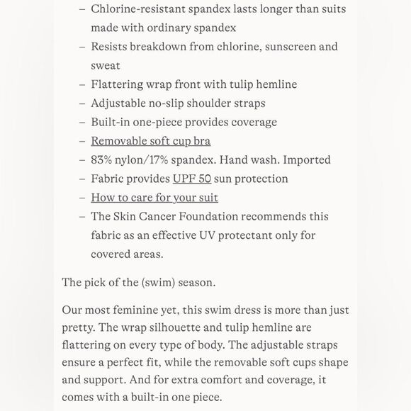 Land's End tulip wrap mini swim dress one piece Emerald Green size large 14-16 - Picture 5 of 6